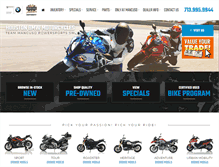 Tablet Screenshot of houstonbmwmotorcycles.com